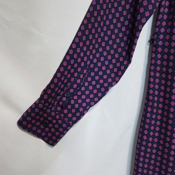 Express Printed Pattern Shirt Dress with Sash Size S - Picture 7 of 15